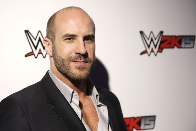WWE Superstar Cesaro attends the WWE 2K15 SummerSlam Confidential Panel at Club Nokia, on Saturday, August 16, 2014 in Los Angeles. (Photo by Todd Williamson/Invision for 2K/AP Images)