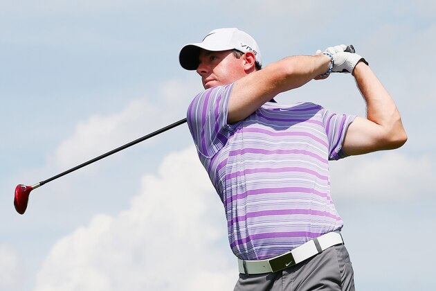 ATLANTA, GA - SEPTEMBER 11:  Rory McIlroy of Northern Ireland hits his tee shot on the seventh hole during the first round of the TOUR Championship by Coca-Cola at the East Lake Golf Club on September 11, 2014 in Atlanta, Georgia.  (Photo by Kevin C. Cox/Getty Images)