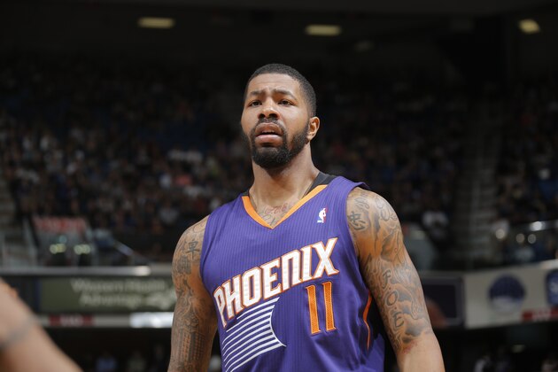SACRAMENTO, CA - APRIL 16: Markieff Morris #11 of the Phoenix Suns in a game against the Sacramento Kings on April16, 2014 at Sleep Train Arena in Sacramento, California. NOTE TO USER: User expressly acknowledges and agrees that, by downloading and or using this photograph, User is consenting to the terms and conditions of the Getty Images Agreement. Mandatory Copyright Notice: Copyright 2014 NBAE (Photo by Rocky Widner/NBAE via Getty Images)