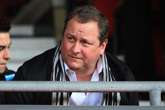 SOUTHAMPTON, ENGLAND - MARCH 29:  Newcastle United owner Mike Ashley takes his seat prior to kickoff during the Barclays Premier League match between Southampton and Newcastle United at St Mary's Stadium on March 29, 2014 in Southampton, England.  (Photo by Richard Heathcote/Getty Images)