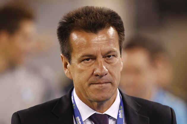 EAST RUTHERFORD, NJ - SEPTEMBER 9 : Dunga, head coach of Brazil walks on the pitch during their match against Ecuador at MetLife Stadium on September 9, 2014 in East Rutherford, New Jersey.  (Photo by Jeff Zelevansky/Getty Images)