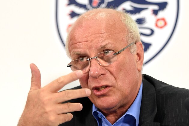 LONDON, ENGLAND - MAY 08:  FA Chairman Greg Dyke speaks during the FA Chairman's England Commission Press Conference at Wembley Stadium on May 8, 2014 in London, England.  (Photo by Tom Dulat/Getty Images)