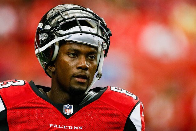 ATLANTA, GA - SEPTEMBER 07: Harry Douglas #83 of the Atlanta Falcons warms up prior to the game against the New Orleans Saints at the Georgia Dome on September 7, 2014 in Atlanta, Georgia.  (Photo by Kevin C. Cox/Getty Images)