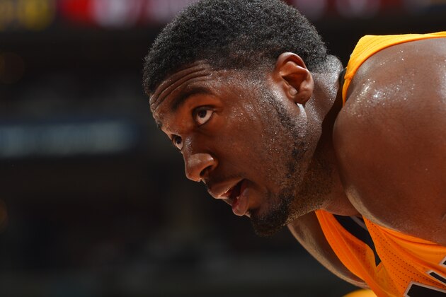 WASHINGTON, DC - MAY 15:  Roy Hibbert #55 of the Indiana Pacers during the game against the Washington Wizards in Game Six of the Eastern Conference Semifinals during the 2014 NBA Playoffs on May 15, 2014 at the Verizon Center in Washington, DC. NOTE TO USER: User expressly acknowledges and agrees that, by downloading and or using this photograph, User is consenting to the terms and conditions of the Getty Images License Agreement. Mandatory Copyright Notice: Copyright 2014 NBAE (Photo by Jesse D. Garrabrant/NBAE via Getty Images)