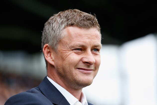 LONDON, ENGLAND - AUGUST 30: Cardiff City manager Ole Gunnar Solskjaer looks on before kick off during the Sky Bet Championship match between Fulham and Cardiff City at Craven Cottage on August 30, 2014 in London, England.  (Photo by Harry Engels/Getty Images)