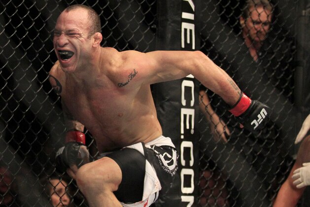 Wanderlei Silva, left, celebrates after beating Cung Le, right, during the second round of a UFC 139 Mixed Martial Arts middleweight bout in San Jose, Calif., Saturday, Nov. 19, 2011. Silva won by TKO in the second round. (AP Photo/Jeff Chiu) Wanderlei Silva, left, celebrates after beating Cung Le, right, during the second round of a UFC 139 Mixed Martial Arts middleweight bout in San Jose, Calif., Saturday, Nov. 19, 2011. Silva won by TKO in the second round. (AP Photo/Jeff Chiu)