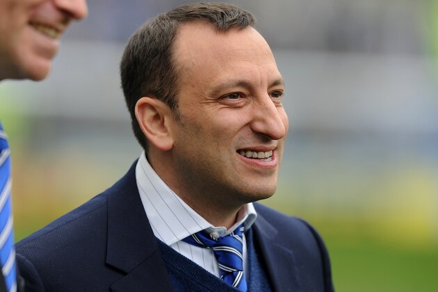 BRIGHTON, ENGLAND - MARCH 02: Brighton & Hove Albion Chairman Tony Bloom walks the pitch before the npower Championship match between Brighton & Hove Albion and Huddersfield Town at The Amex Stadium on March 02, 2013 in Brighton England. (Photo by Charlie Crowhurst/Getty Images)
