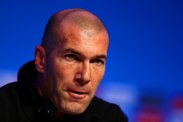 COSTA DO SAUIPE, BAHIA - DECEMBER 05:  Former France footballer Zinedine Zidane attends the Draw Assistants Press Conference during a media day ahead of the 2014 FIFA World Cup Draw at Costa do Sauipe Resort on December 5, 2013 in Costa do Sauipe, Brazil.  (Photo by Clive Mason/Getty Images)
