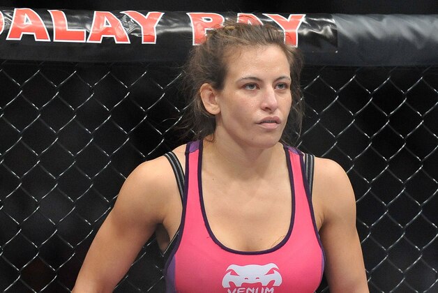 April 13, 2013; Las Vegas, NV, USA; Miesha Tate prepares to face Cat Zingano during the TUF 17 Finale at the Mandalay Bay Events Center. Mandatory Credit: Gary A. Vasquez-USA TODAY Sports