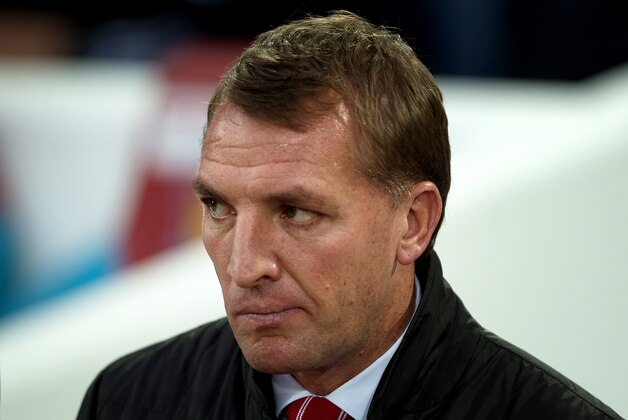 Liverpool manager Brendan Rodgers during their English Premier League soccer match against West Ham at Upton Park, London, Saturday, Sept. 20, 2014. (AP Photo/Tim Ireland)