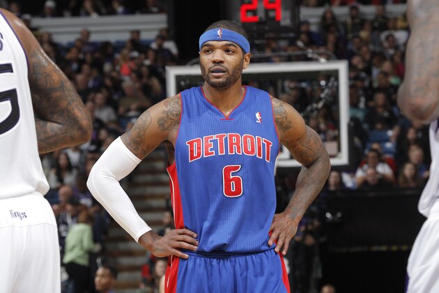 SACRAMENTO, CA - NOVEMBER 15: Josh Smith #6 of the Detroit Pistons in a game against the Sacramento Kings on November 15, 2013 at Sleep Train Arena in Sacramento, California. NOTE TO USER: User expressly acknowledges and agrees that, by downloading and or using this photograph, User is consenting to the terms and conditions of the Getty Images Agreement. Mandatory Copyright Notice: Copyright 2013 NBAE (Photo by Rocky Widner/NBAE via Getty Images)