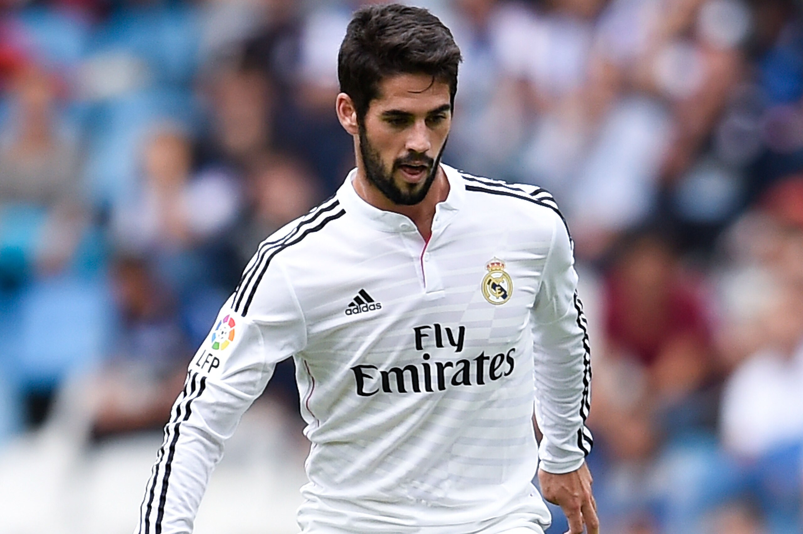 LA CORUNA, SPAIN - SEPTEMBER 20: Francisco Alarcon Isco of Real Madrid CF runs with the ball during the La Liga match between RC Deportivo La Coruna and Real Madrid CF at Riazor Stadium on September 20, 2014 in La Coruna, Spain. (Photo by David Ramos/Getty Images) LA CORUNA, SPAIN - SEPTEMBER 20: Francisco Alarcon Isco of Real Madrid CF runs with the ball during the La Liga match between RC Deportivo La Coruna and Real Madrid CF at Riazor Stadium on September 20, 2014 in La Coruna, Spain. (Photo by David Ramos/Getty Images)