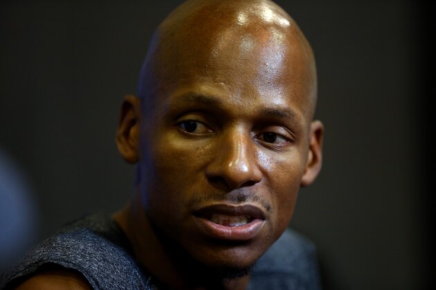 SAN ANTONIO, TX - JUNE 06: Ray Allen #34 of the Miami Heat speaks to the media on a practice day following Game One of the 2014 NBA Finals against the San Antonio Spurs at the Spurs Practice Facility on June 6, 2014 in San Antonio, Texas. NOTE TO USER: User expressly acknowledges and agrees that, by downloading and or using this photograph, User is consenting to the terms and conditions of the Getty Images License Agreement. (Photo by Andy Lyons/Getty Images) SAN ANTONIO, TX - JUNE 06: Ray Allen #34 of the Miami Heat speaks to the media on a practice day following Game One of the 2014 NBA Finals against the San Antonio Spurs at the Spurs Practice Facility on June 6, 2014 in San Antonio, Texas. NOTE TO USER: User expressly acknowledges and agrees that, by downloading and or using this photograph, User is consenting to the terms and conditions of the Getty Images License Agreement. (Photo by Andy Lyons/Getty Images)