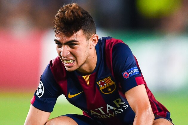 BARCELONA, SPAIN - SEPTEMBER 17: Munir El Haddadi of FC Barcelona looks on during the UEFA Champions League Group F match between FC Barcelona and APOEL FC at the Camp Nou Stadium on September 17, 2014 in Barcelona, Spain. (Photo by David Ramos/Getty Images) BARCELONA, SPAIN - SEPTEMBER 17: Munir El Haddadi of FC Barcelona looks on during the UEFA Champions League Group F match between FC Barcelona and APOEL FC at the Camp Nou Stadium on September 17, 2014 in Barcelona, Spain. (Photo by David Ramos/Getty Images)
