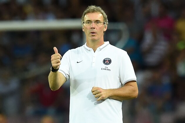 NAPLES, ITALY - AUGUST 11:  Laurent Blanc head coach of Paris Saint Germain during the pre-season friendly match between SSC Napoli and Paris Saint-Germain FC at Stadio San Paolo on August 11, 2014 in Naples, Italy.  (Photo by Giuseppe Bellini/Getty Images)