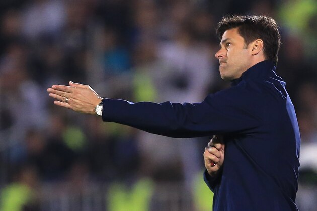 BELGRADE, SERBIA - SEPTEMBER 18: Head coach Mauricio Pochettino of Tottenham Hotspur reacts during the UEFA Europa League match between Partizan and Tottenham Hotspur at the Stadium JNA on September 18, 2014 in Belgrade, Serbia, 2014. (Photo by Srdjan Stevanovic/Getty Images)