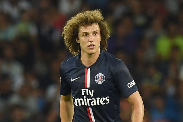 NAPLES, ITALY - AUGUST 11:  David Luiz of Paris Saint Germain  in action during the pre-season friendly match between SSC Napoli and Paris Saint-Germain FC at Stadio San Paolo on August 11, 2014 in Naples, Italy.  (Photo by Giuseppe Bellini/Getty Images)