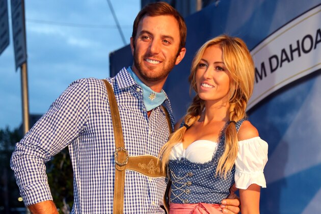MUNICH, GERMANY - JUNE 21:  Dustin Johnson attends with Paulina Gretzky the BMW International Open 25th Anniversary Party at Rilano No.6 Lenbach Palais on June 21, 2013 in Munich, Germany.  (Photo by Alexander Hassenstein/Getty Images For BMW)