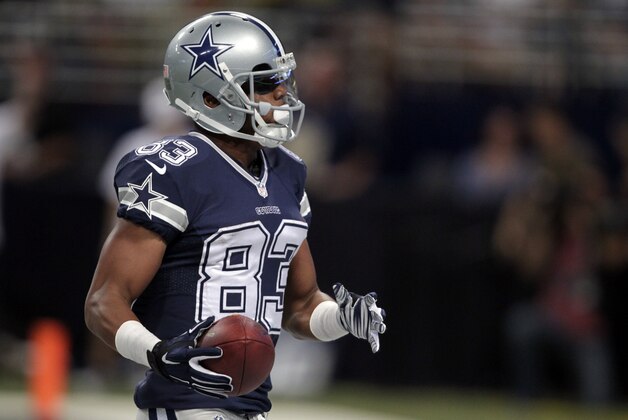 Dallas Cowboys wide receiver Terrance Williams runs into the end zone after catching a 12-yard touchdown pass during the fourth quarter of an NFL football game against the St. Louis Rams, Sunday, Sept. 21, 2014, in St. Louis. (AP Photo/Tom Gannam)