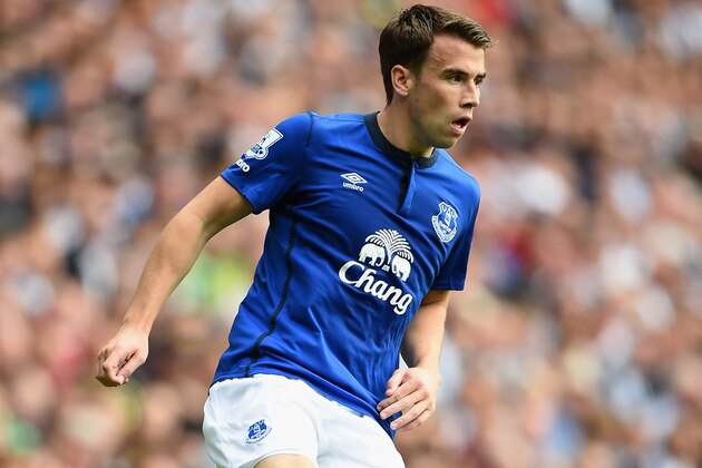WEST BROMWICH, ENGLAND - SEPTEMBER 13: Seamus Coleman of Everton in action during the Barclays Premier League match between West Bromwich Albion and Everton at The Hawthorns on September 13, 2014 in West Bromwich, England.  (Photo by Laurence Griffiths/Getty Images)