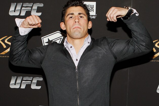 LAS VEGAS - FEBRUARY 15:  UFC fighter Dominick Cruz arrives at UFC, Famous Stars and Straps and New Era's 'The Magic Party' at XS the nightclub on February 15, 2011 in Las Vegas, Nevada.  (Photo by Isaac Brekken/Getty Images)