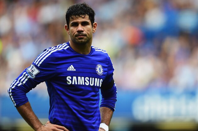 LONDON, ENGLAND - SEPTEMBER 13:  Diego Costa of Chelsea looks on during the Barclays Premier League match between Chelsea and Swansea City at Stamford Bridge on September 13, 2014 in London, England.  (Photo by Jamie McDonald/Getty Images)