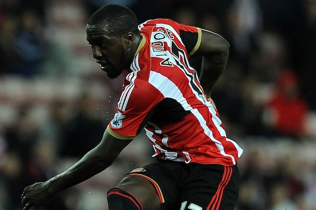SUNDERLAND, ENGLAND - SEPTEMBER 23:  Jozy Altidore of Sunderland during their Capital One Cup Third Round between Sunderland and Stoke City at the Stadium of Light on September 23, 2014 in Sunderland, England.  (Photo by Nigel Roddis/Getty Images)