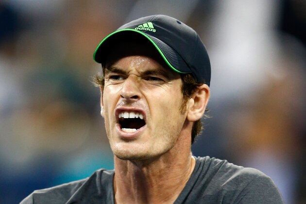 NEW YORK, NY - SEPTEMBER 03:  Andy Murray of Great Britain reacts against Novak Djokovic of Serbia during their men's singles quarterfinal match on Day Ten of the 2014 US Open at the USTA Billie Jean King National Tennis Center on September 3, 2014 in the Flushing neighborhood of the Queens borough of New York City.  (Photo by Julian Finney/Getty Images)