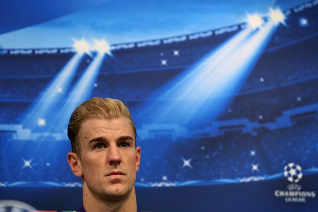 MANCHESTER, ENGLAND - SEPTEMBER 29:  Joe Hart of Manchester City faces the media during a press conference at the Etihad Stadium on September 29, 2014 in Manchester, England.  (Photo by Alex Livesey/Getty Images)