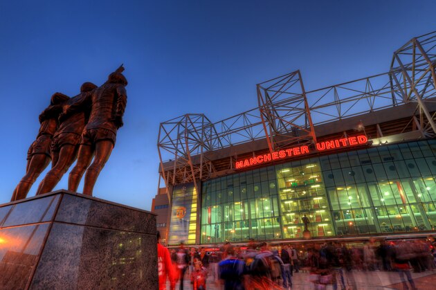 MANCHESTER, ENGLAND - OCTOBER 23:  (EDITORS NOTE: THIS IS A HDR PHOTOGRAPH, HIGH DYNAMIC RANGE) A general view of the East Stand at Old Trafford, the home of Manchester United before the UEFA Champions League match between Manchester United and Sporting Braga on October 23, 2012 in Manchester, England.  (Photo by Richard Heathcote/Getty Images)