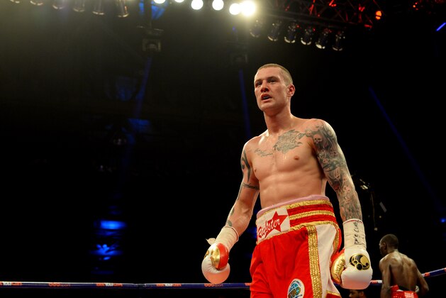 GLASGOW, SCOTLAND - MARCH 1 : Ricky Burns and Terence Crawford clash during the WBO World Lightweight Championship Boxing match at the Glasgow SECC on March 1 2014 in Glasgow, Scotland. (Photo by Mark Runnacles/Getty Images)