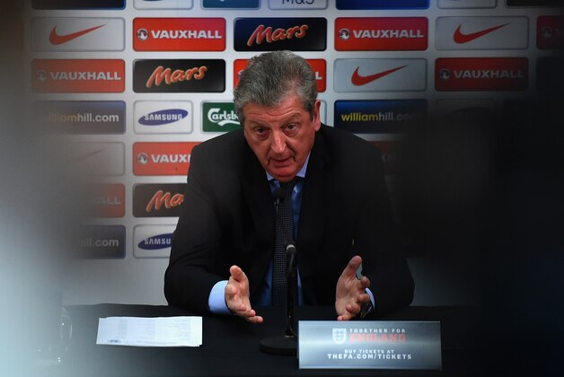 LONDON, ENGLAND - OCTOBER 02:  England manager Roy Hodgson talks to the media during the England Squad Announcement at Wembley Stadium on October 2, 2014 in London, England.  (Photo by Christopher Lee/Getty Images)