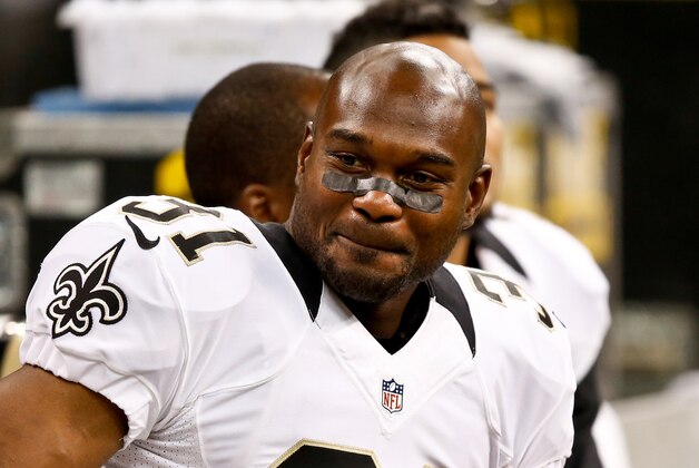 Aug 28, 2014; New Orleans, LA, USA; New Orleans Saints free safety Jairus Byrd (31) against the Baltimore Ravens during the second half of a preseason game at Mercedes-Benz Superdome. The Ravens defeated the Saints 22-13. Mandatory Credit: Derick E. Hingle-USA TODAY Sports
