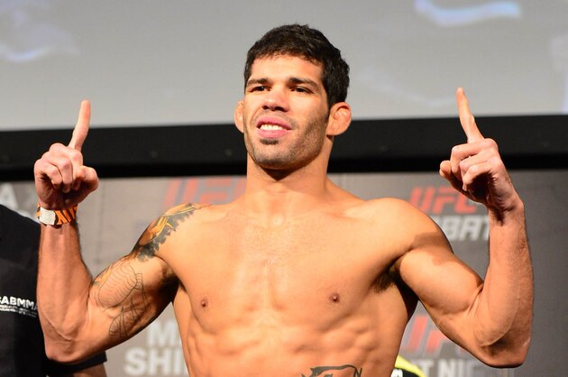 Oct 8, 2013; Barueri, Sao Paulo, Brazil; Raphael Assuncao  during the weigh-in for UFC Fight Night 29 at Jose Correa Arena. Mandatory Credit: Jason Silva-USA TODAY Sports