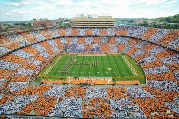 Oct 4, 2014; Knoxville, TN, USA; A general view of Neyland Stadium prior to the game against the Florida Gators and Tennessee Volunteers. Mandatory Credit: Randy Sartin-USA TODAY Sports