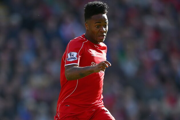 LIVERPOOL, ENGLAND - OCTOBER 04:  Raheem Sterling of Liverpool in action during the Barclays Premier League match between Liverpool and West Bromwich Albion at Anfield on October 4, 2014 in Liverpool, England.  (Photo by Clive Brunskill/Getty Images)