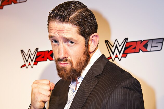 IMAGE DISTRIBUTED FOR 2K - WWE Superstar Bad News Barrett strikes a pose at the WWE 2K15 Press Event at Cicada Restaurant, on Saturday, August 16, 2014 in Los Angeles. (Photo by Colin Young-Wolff/Invision for 2K/AP Images)