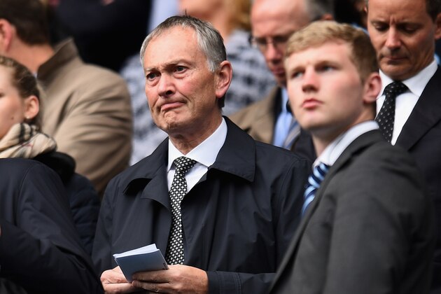 MANCHESTER, ENGLAND - MAY 11:  Premier League Chief Executive Richard Scudamore looks on during the Barclays Premier League match between Manchester City and West Ham United at the Etihad Stadium on May 11, 2014 in Manchester, England.  (Photo by Shaun Botterill/Getty Images)