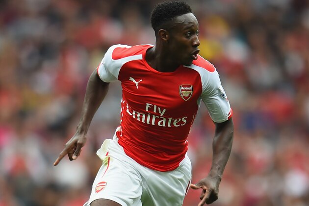 LONDON, ENGLAND - SEPTEMBER 13:  Danny Welbeck of Arsenal during the Barclays Premier League match between Arsenal and Manchester City at Emirates Stadium on September 13, 2014 in London, England.  (Photo by Shaun Botterill/Getty Images)