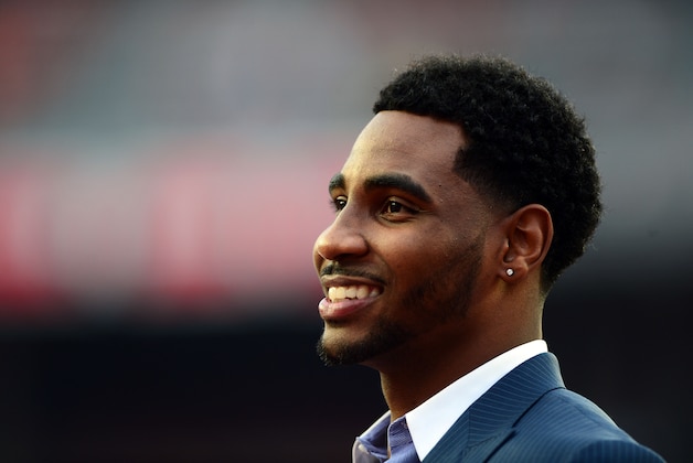Sep 6, 2014; Columbus, OH, USA; Ohio State Buckeyes quarterback Braxton Miller (5) against the Virginia Tech Hokies at Ohio Stadium. Virginia Tech defeated Ohio State 35-21. Mandatory Credit: Andrew Weber-USA TODAY Sports