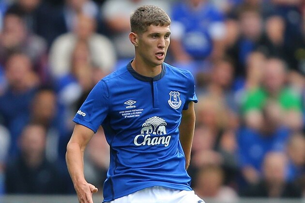 LIVERPOOL, ENGLAND - AUGUST 03: John Stones of Everton during the Pre-Season Friendly between Everton and Porto at Goodison Park on August 3, 2014 in Liverpool, England.  (Photo by Dave Thompson/Getty Images)