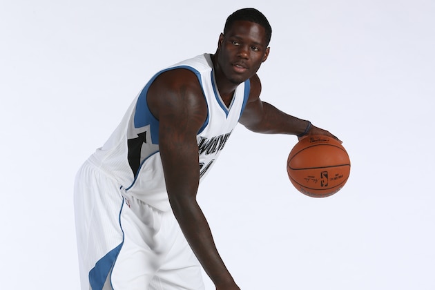 MINNEAPOLIS, MN - SEPTEMBER 29: Anthony Bennett #24 of the Minnesota Timberwolves poses for a portrait during 2014 NBA Media Day on September 29, 2014 at the Minnesota Timberwolves and Lynx LifeTime Fitness Training Center at Target Center in Minneapolis, Minnesota.   NOTE TO USER: User expressly acknowledges and agrees that, by downloading and or using this photograph, User is consenting to the terms and conditions of the Getty Images License Agreement. Mandatory Copyright Notice: Copyright 2014 NBAE (Photo by David Sherman/NBAE via Getty Images)