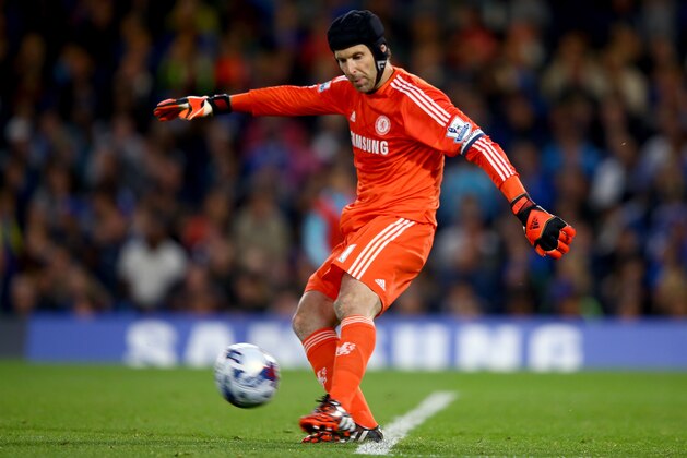 LONDON, ENGLAND - SEPTEMBER 24:  Petr Cech of Chelsea in action during the Captial One Cup Third Round match between Chelsea and Bolton Wanderers at Stamford Bridge on September 24, 2014 in London, England.  (Photo by Richard Heathcote/Getty Images)