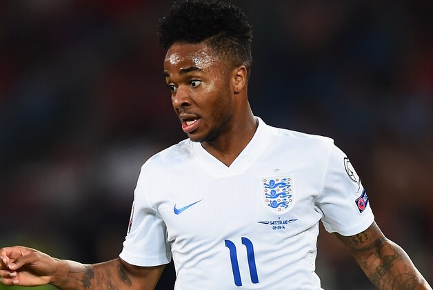 BASEL, SWITZERLAND - SEPTEMBER 08:  Raheem Sterling of England in action during the UEFA EURO 2016 Qualifier match between Switzerland and England on September 8, 2014 in Basel, Switzerland.  (Photo by Laurence Griffiths/Getty Images)