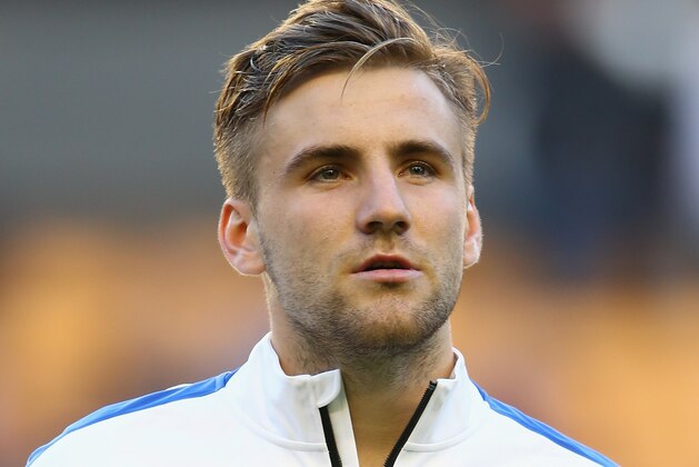 WOLVERHAMPTON, ENGLAND - OCTOBER 10:  Luke Shaw of England prior to the UEFA U21 Championship Playoff First Leg match between England and Croatia at Molineux on October 10, 2014 in Wolverhampton, England.  (Photo by Clive Brunskill/Getty Images)