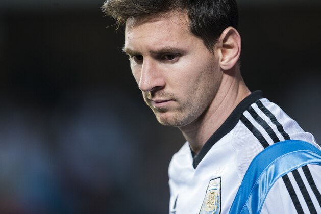 HONG KONG - OCTOBER 14:  Lionel Messi of Argentina is seen as he warmss up during the International Friendly Match between Hong Kong and Argentina at the Hong Kong Stadium on October 14, 2014 in Hong Kong, Hong Kong.  (Photo by Victor Fraile/Getty Images)