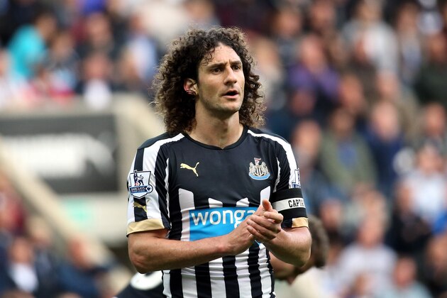 Newcastle United's captain Fabricio Coloccini during the English Premier League soccer match against Hull City at St James' Park, Newcastle, England, Saturday, Sept. 20, 2014. (AP Photo/Scott Heppell)