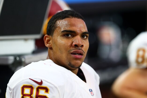 Oct 12, 2014; Glendale, AZ, USA; Washington Redskins tight end Jordan Reed (86) against the Arizona Cardinals at University of Phoenix Stadium. The Cardinals defeated the Redskins 30-20. Mandatory Credit: Mark J. Rebilas-USA TODAY Sports