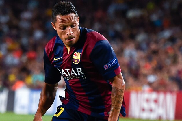 BARCELONA, SPAIN - SEPTEMBER 17:  Adriano Correia of FC Barcelona during the UEFA Champions League Group F match between FC Barcelona and APOEL FC at the Camp Nou Stadium on September 17, 2014 in Barcelona, Spain.  (Photo by David Ramos/Getty Images)