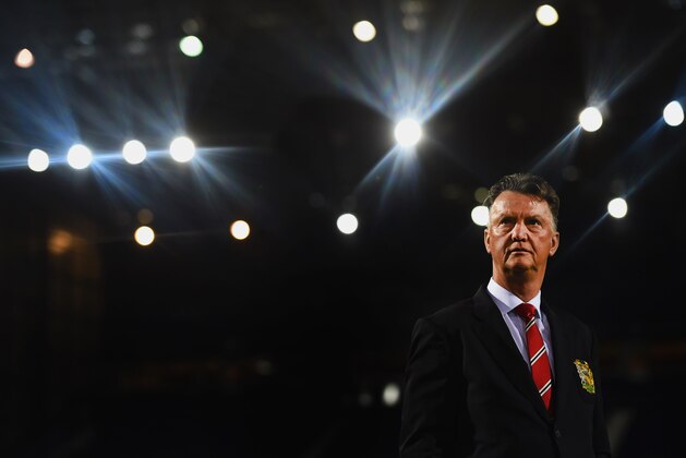 WEST BROMWICH, ENGLAND - OCTOBER 20:  Louis van Gaal manager of Manchester United looks on prior to the Barclays Premier League match between West Bromwich Albion and Manchester United at The Hawthorns on October 20, 2014 in West Bromwich, England.  (Photo by Laurence Griffiths/Getty Images)